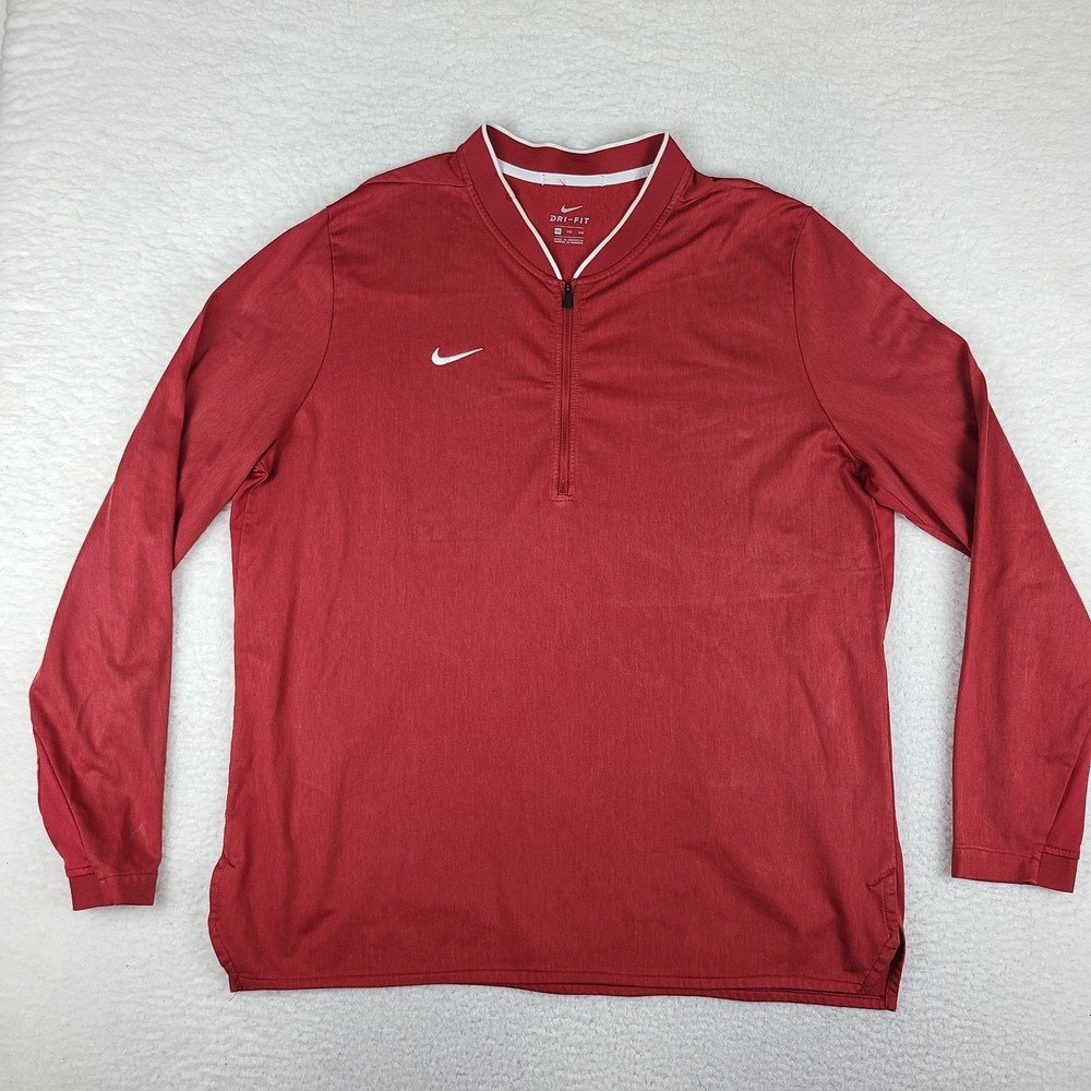 Nike Sweater Mens 2XL‎ XXL Dark Red Performance Sweatshirt Team Fly Rush 908359